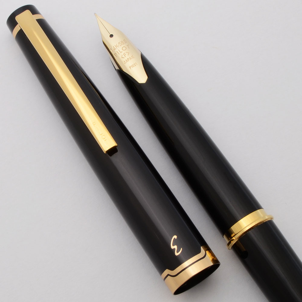 パイロット　u　オンディーヌ　14K-585　F Pilot Elite 95S Pocket Fountain Pen (2021) - Black, 14k Gold Fine